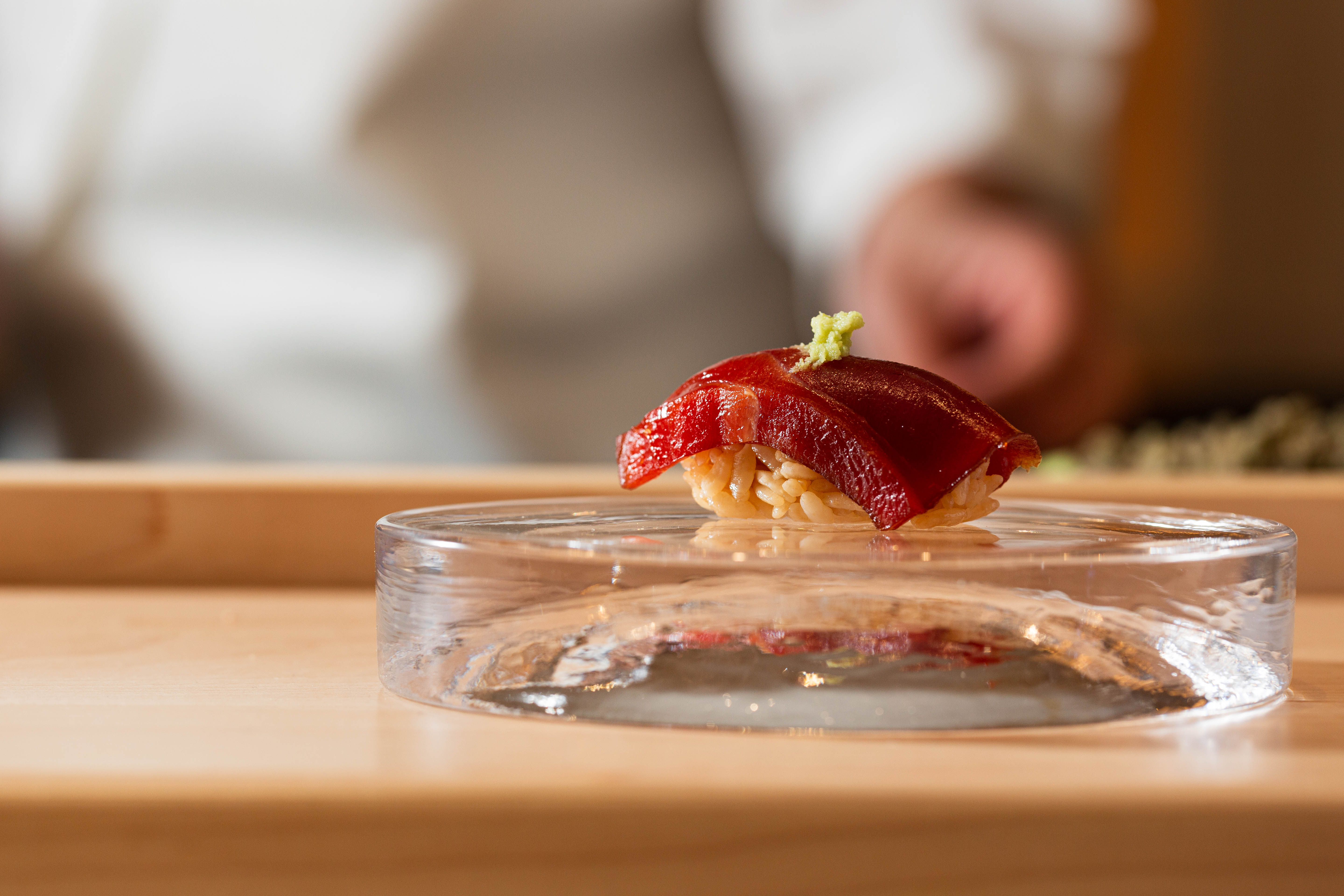 Nigiri at the omakase counter